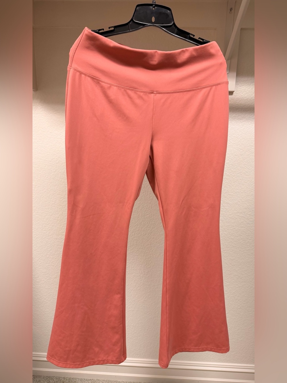 Lands' End Coral Pink Boot-Cut Flare Pants
